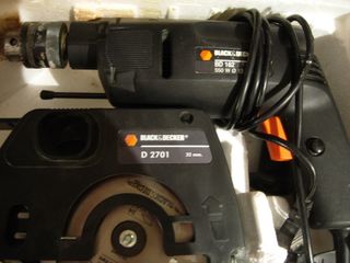 Taladro percutor Black Decker y sierra circular