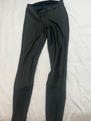 Pantalón hípica efecto piel negro. Talla niña 14