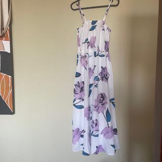 Vestido largo estampado floral con chaqueta