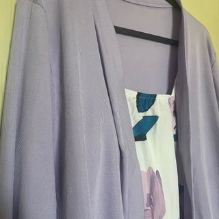 Vestido largo estampado floral con chaqueta