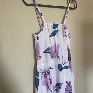 Vestido largo estampado floral con chaqueta