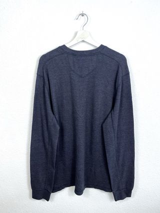 Camiseta Eddie Bauer Manga Larga Retro Azul Y2K