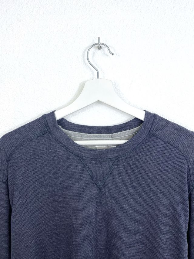 Camicia Eddie Bauer a Manica Lunga Retro Blu Y2K