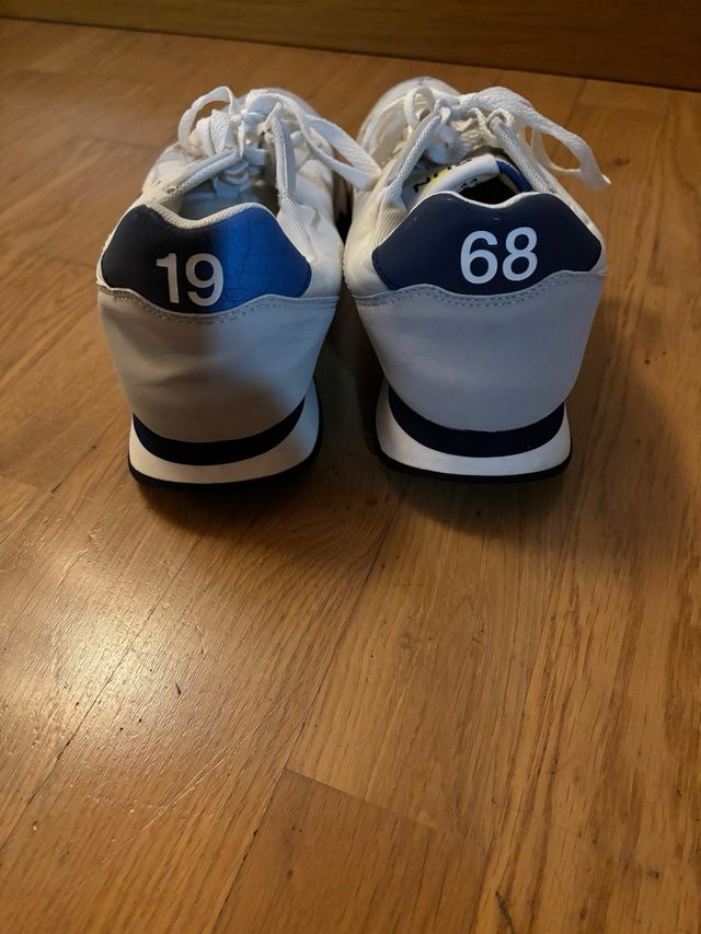 SUN68 Sneakers Uomo Taglia 44 Grigio Bianco