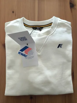 Felpa K-Way Winter Time Bianco Avorio XL