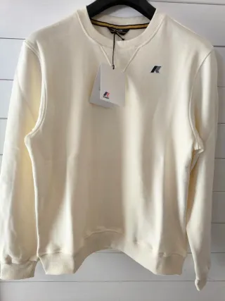 Felpa K-Way Winter Time Bianco Avorio XL