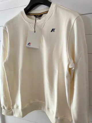 Felpa K-Way Winter Time Bianco Avorio XL