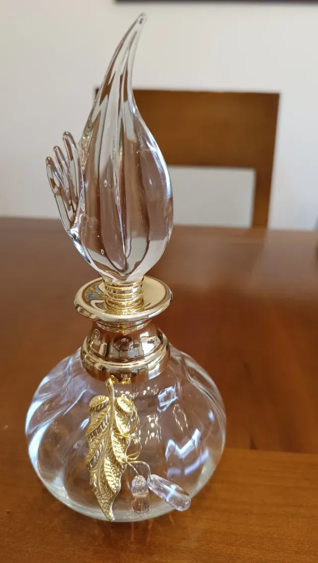 Juego Tocador Cristal y Oro