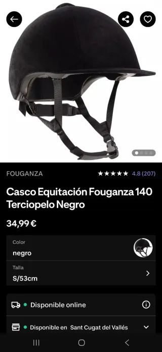 Casco de equitación infantil