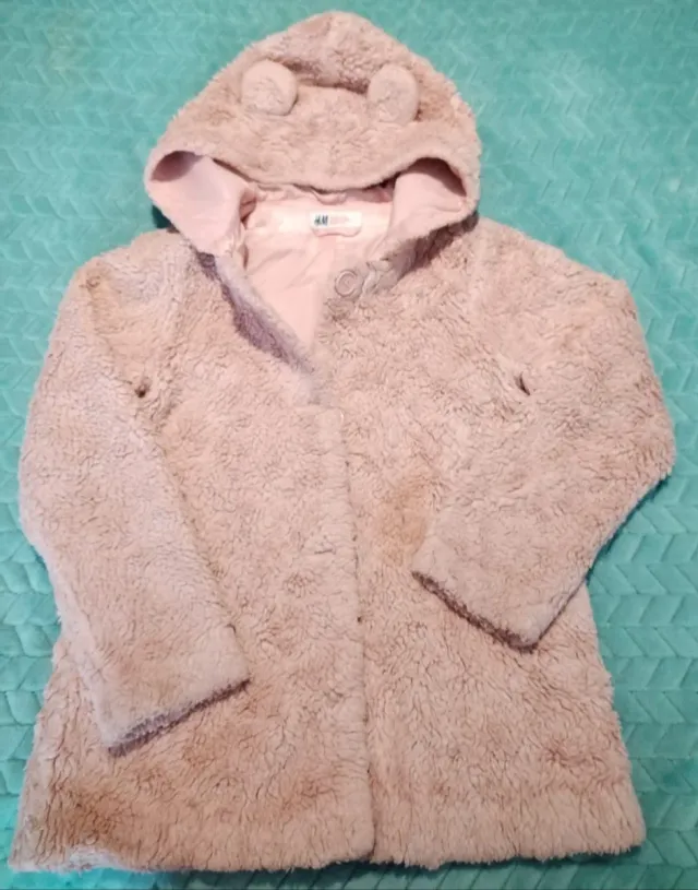 Chaquetón peluche niña H&M Talla 9-10