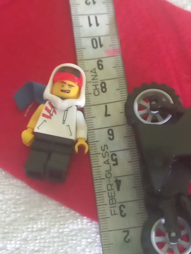 Figura Lego Moto y Motorista