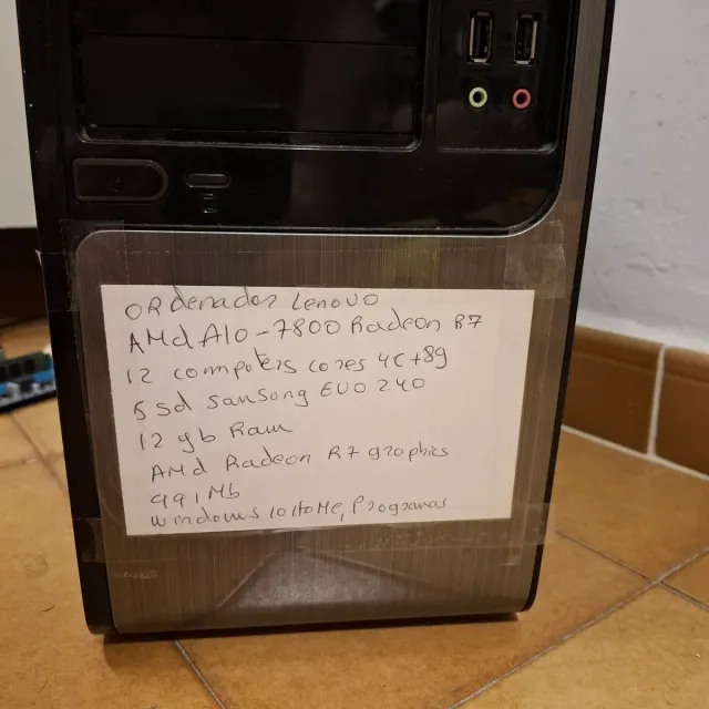 Ordenador Lenovo AMD A10-7800 Radeon R7