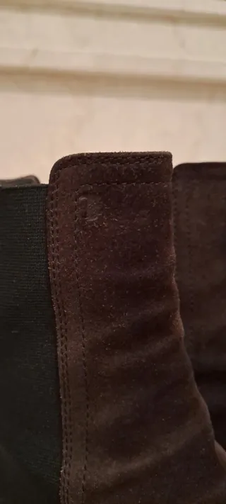 Stivaletti donna in camoscio marrone