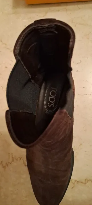 Stivaletti donna in camoscio marrone