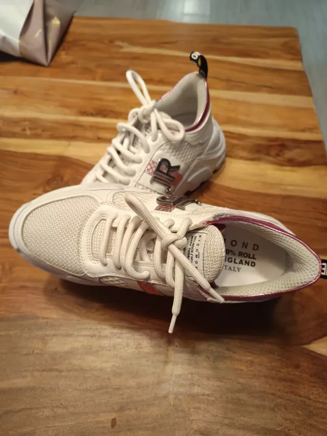 Zapatillas John Richmond Blancas y Rosas