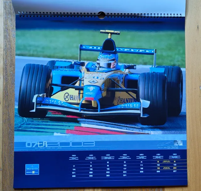 Calendario Fórmula 1 Renault 2003 Fernando Alonso