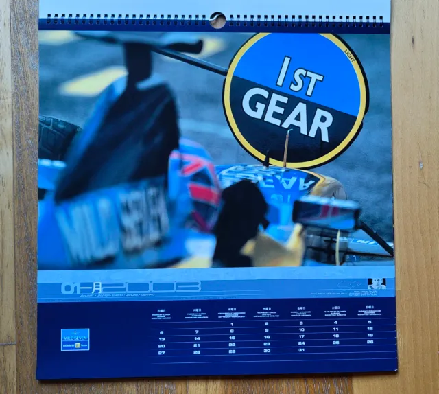 Calendario Fórmula 1 Renault 2003 Fernando Alonso