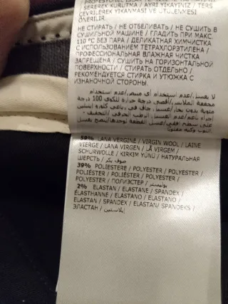 Pantaloni uomo Moncler lana stretch grigio Tg 48