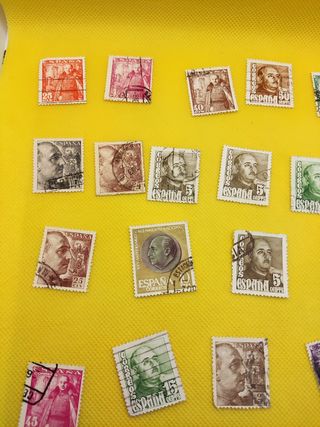 ✅Lote Sellos Antiguos usados de Franco