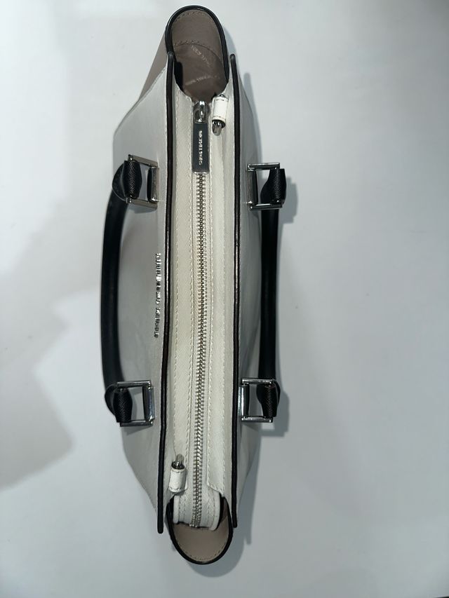 Bolso Michael Kors Blanco y Beige Original