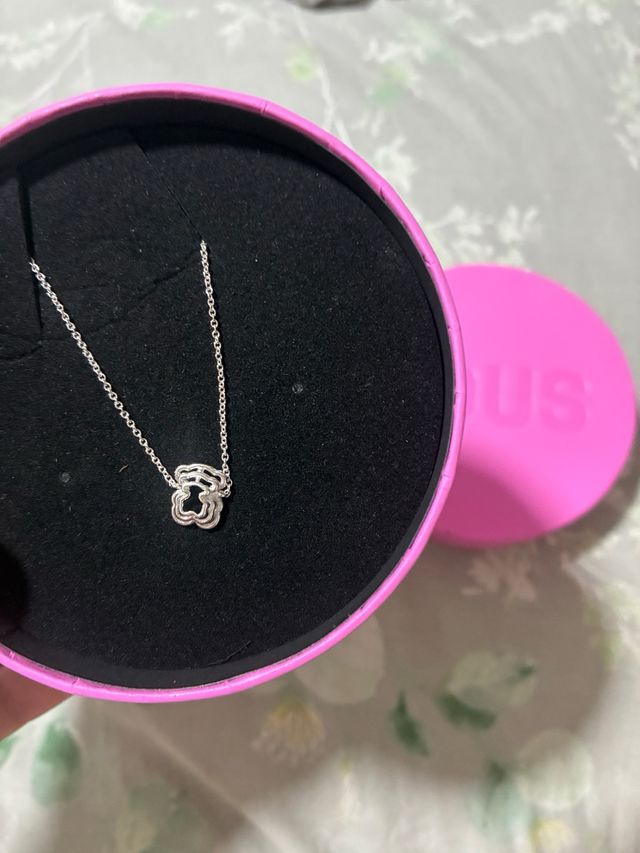 Pulsera Tous Oso Plata Rosa