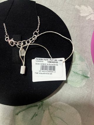 Pulsera Tous Oso Plata Rosa