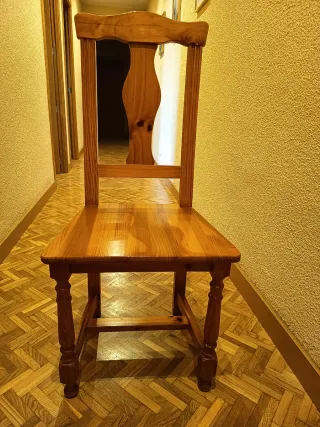 Mesa redonda extensible + 6 sillas