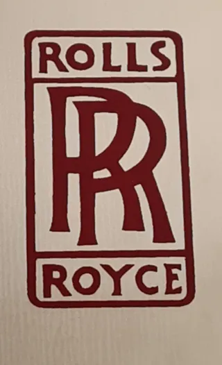 Specchio vintage Rolls Royce con cornice