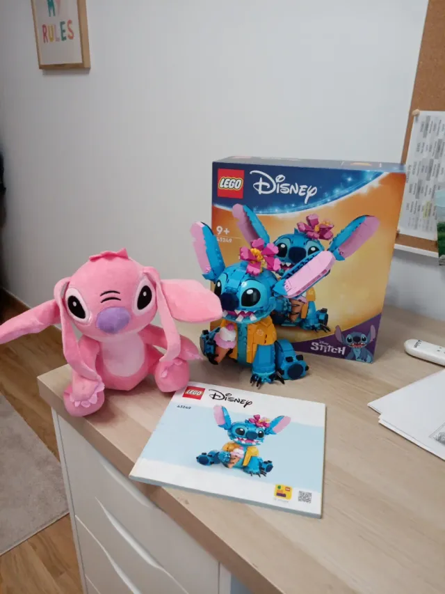 Lego Stitch Disney + Peluche Angel
