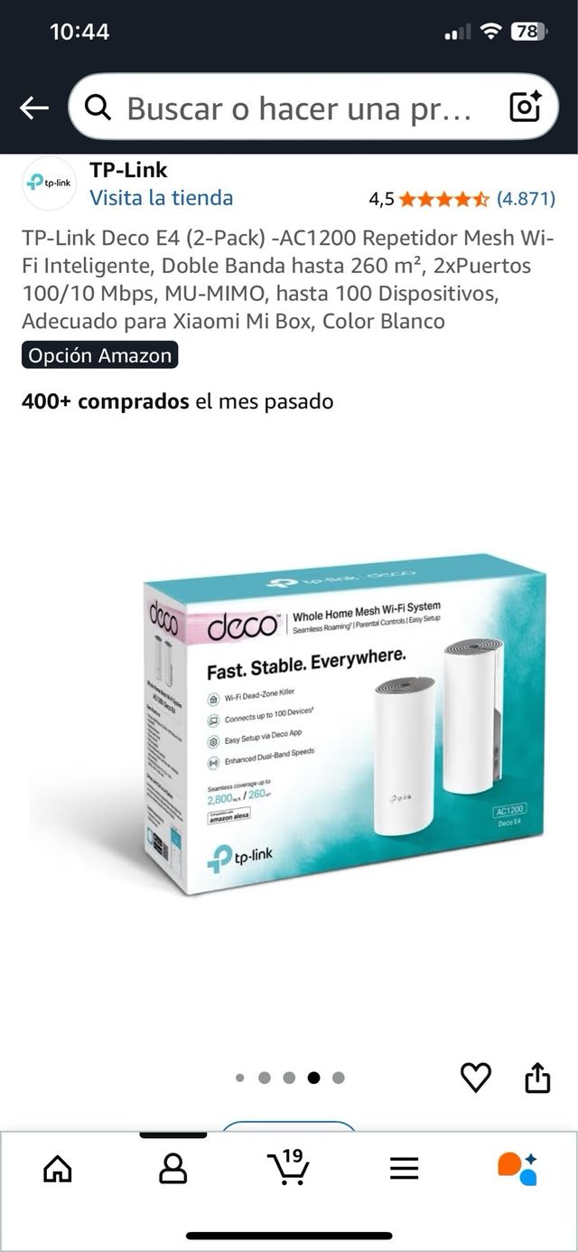 TP-Link Deco E4 AC1200 Amplificador WiFi