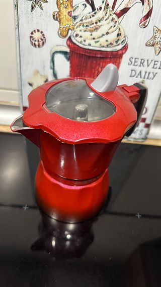 Cafetera Italiana Roja