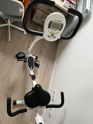 Bicicleta Estática Plegable con Respaldo