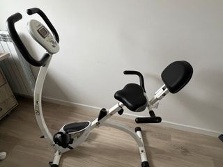 Bicicleta Estática Plegable con Respaldo