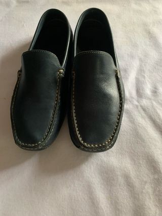 Zapatos Mocasines Piel Azul Dustin