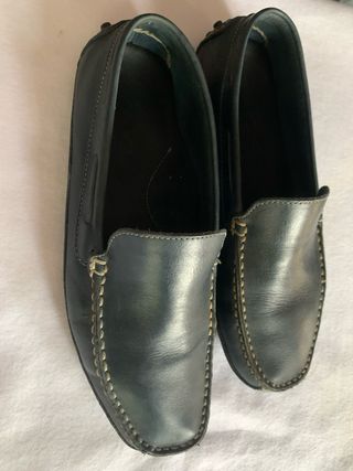 Zapatos Mocasines Piel Azul Dustin