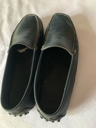 Zapatos Mocasines Piel Azul Dustin