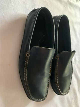 Zapatos Mocasines Piel Azul Dustin