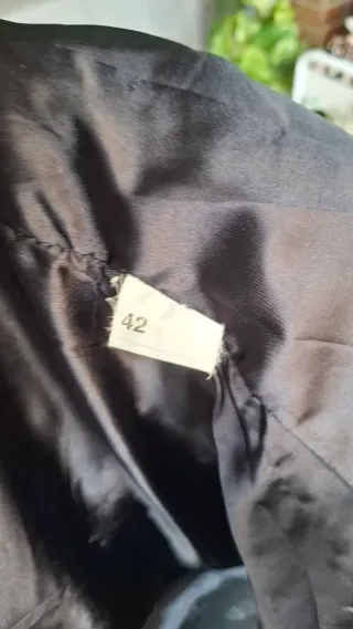 Chaqueta Piel Vintage Negra