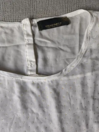 Blusa Stradivarius Blanca Talla L