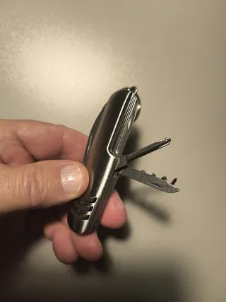 Navaja Llavero Multiusos Plata