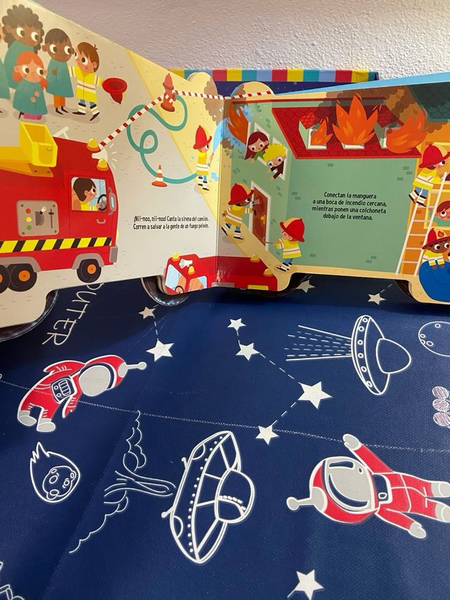 El camión de bomberos