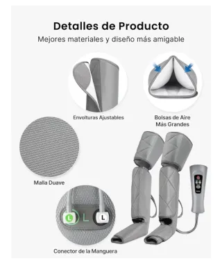 Presoterapia y relajación muscular Renpho