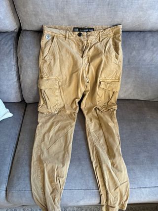 Pantalón cargo niño BIB beige