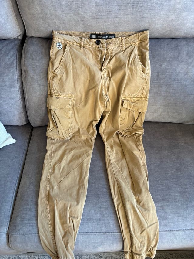 Pantalón cargo niño BIB beige