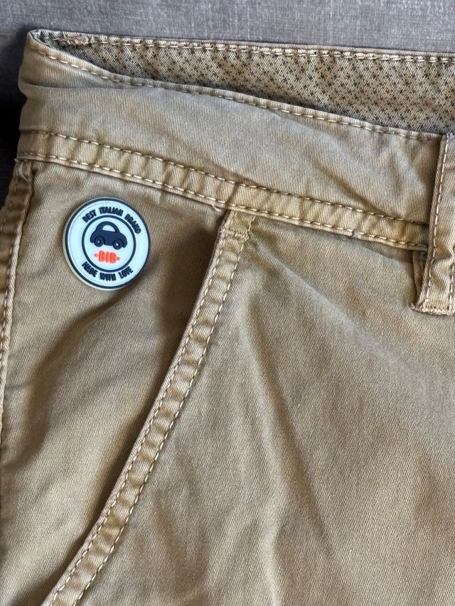 Pantalón cargo niño BIB beige