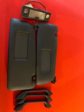 Parasoles, manillas y plafón BMW E36 Negro