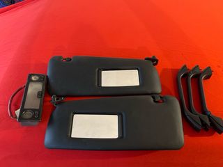 Parasoles, manillas y plafón BMW E36 Negro