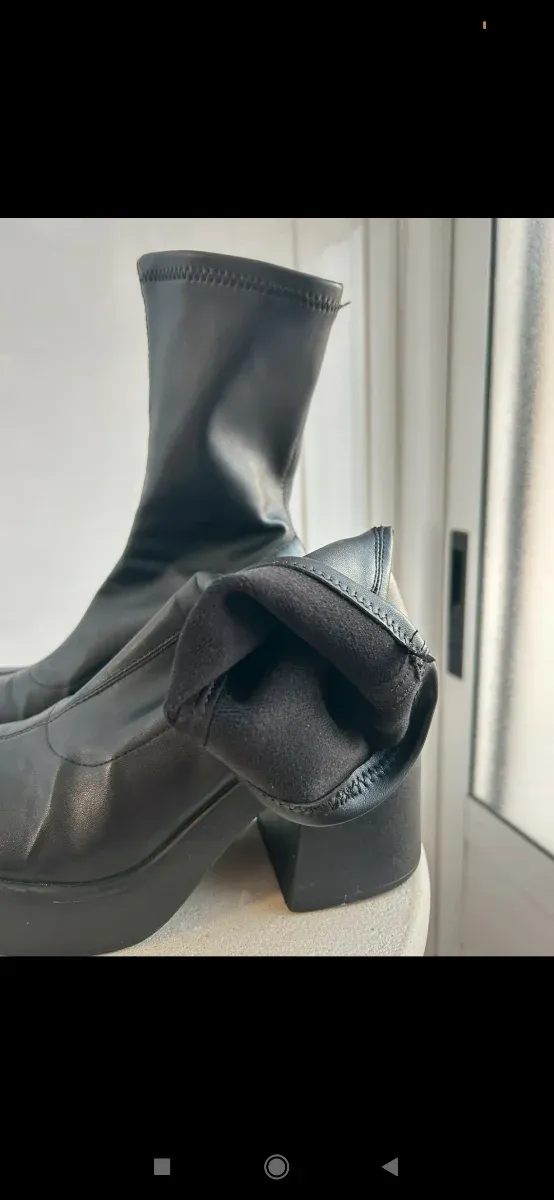 Botas plataforma negras mujer