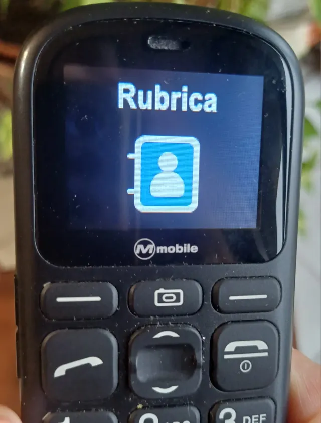 Cellulare M-Mobile MMFAC2 nero- Blu con Base