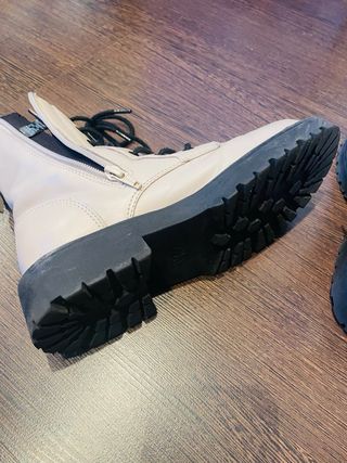 Botines niña cordones beige talla 35